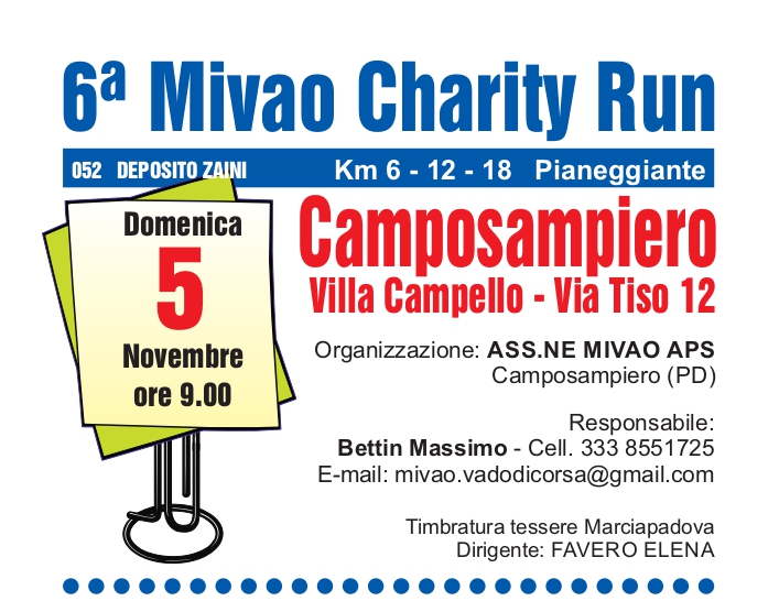 Camposampiero (PD) " Mivao Charity Run "